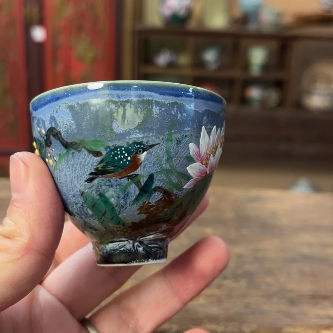 柴烧手工手绘陶瓷