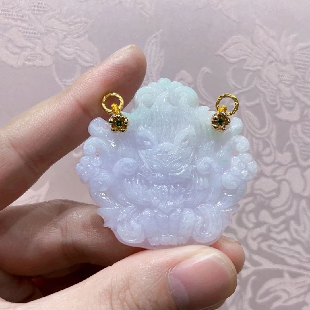 吊坠(赠链)合金翡翠代编织