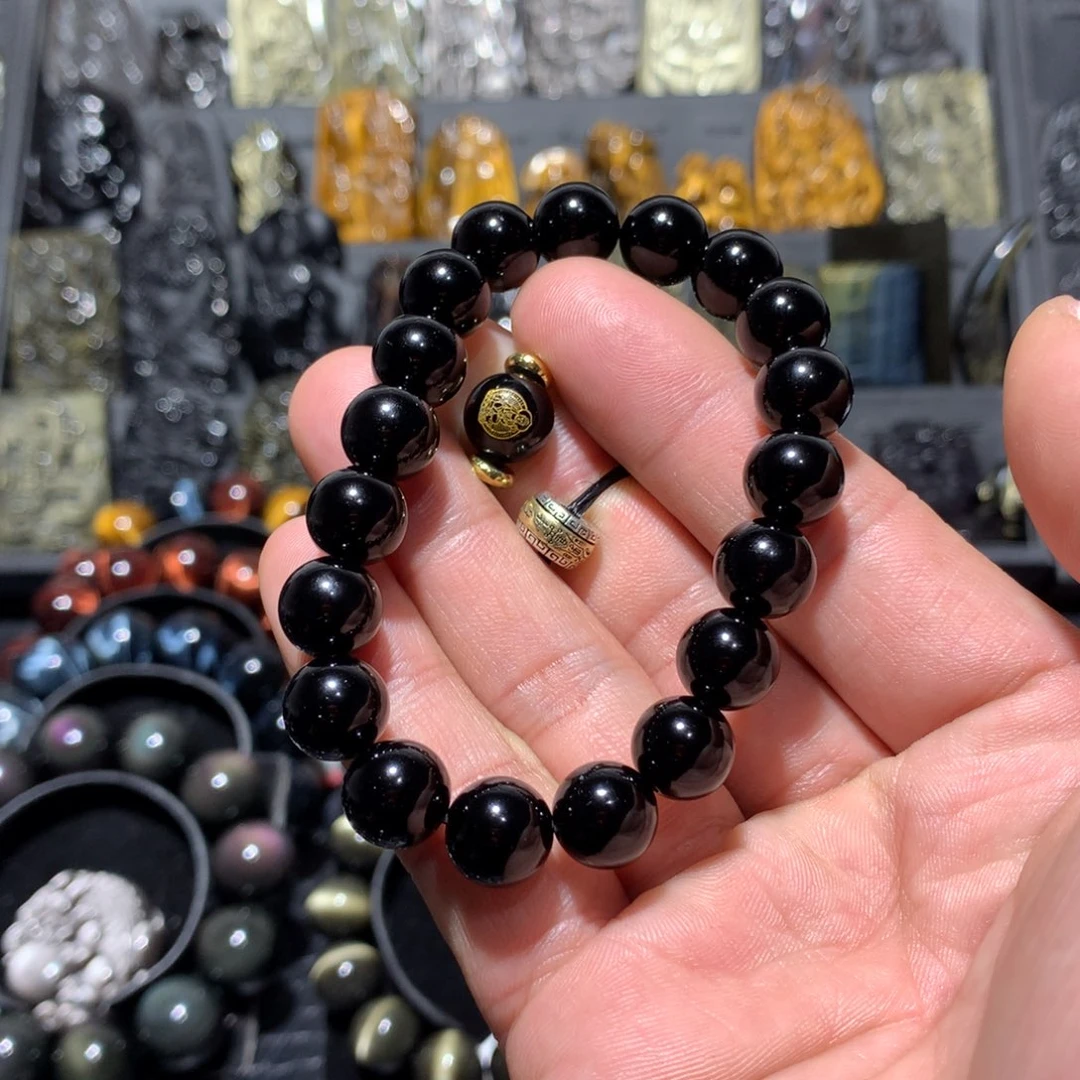 黑曜岩手链未镶嵌9****姨