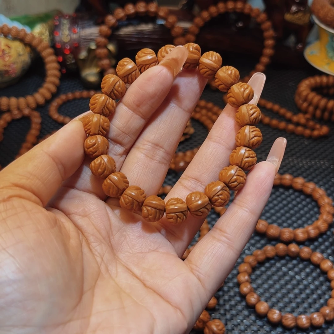 桃核手串12野生小飞龙单圈