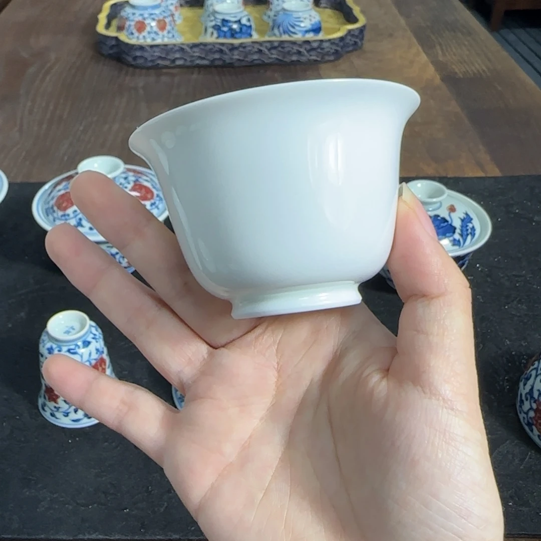 景德镇白胎系列撇口