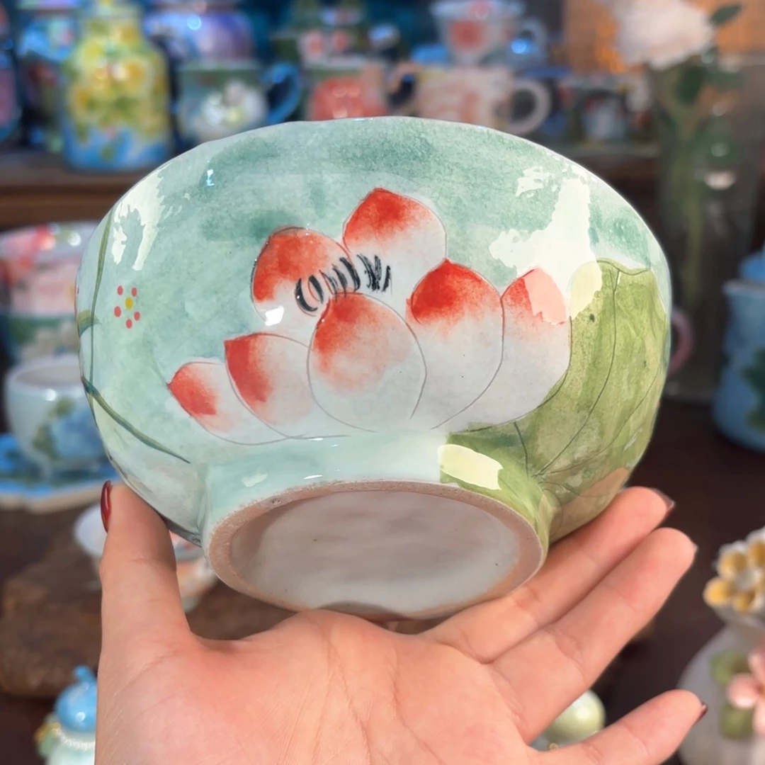 景德镇手绘高温釉下彩陶瓷茶具