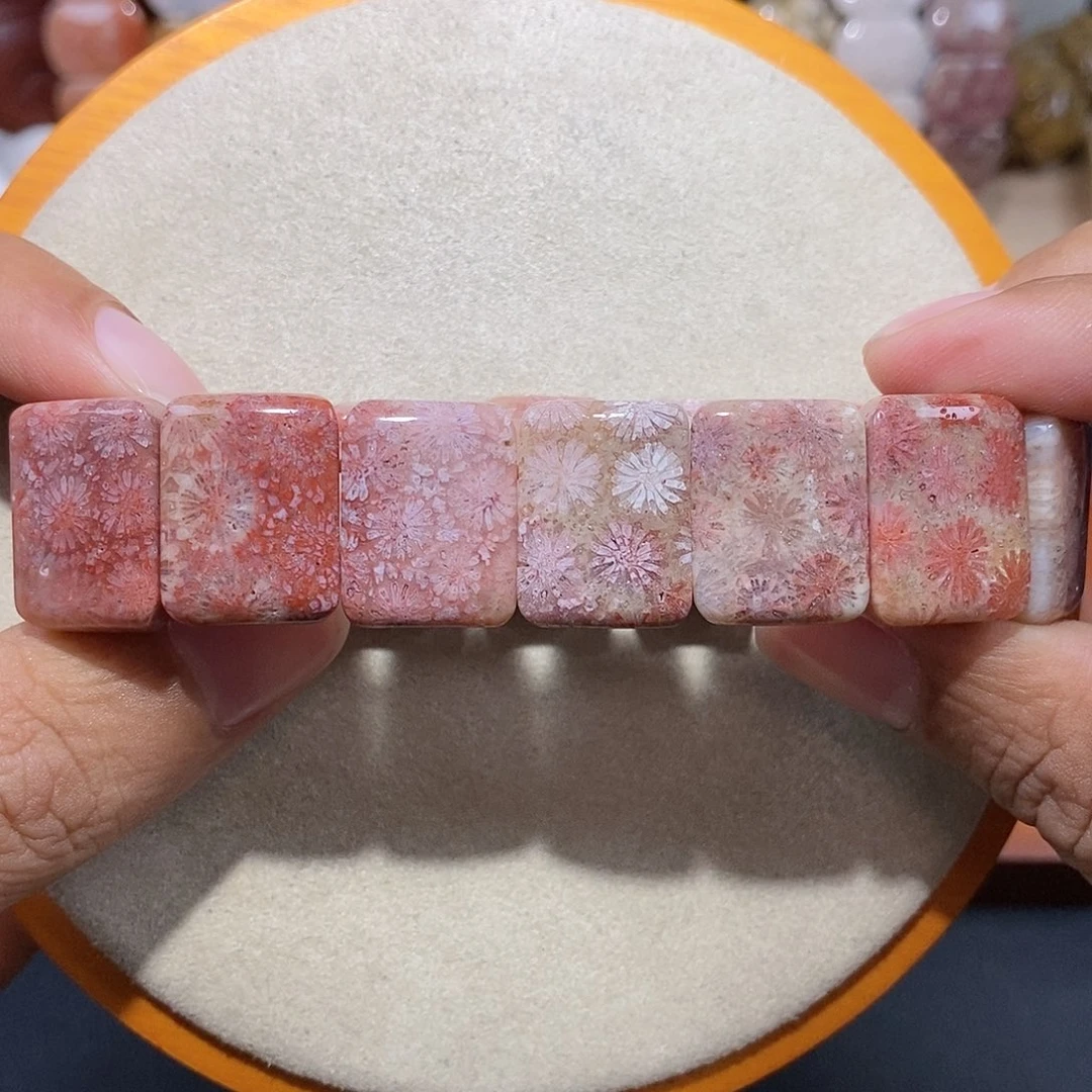 硅化珊瑚（珊瑚玉）手串未镶嵌好看漏价25