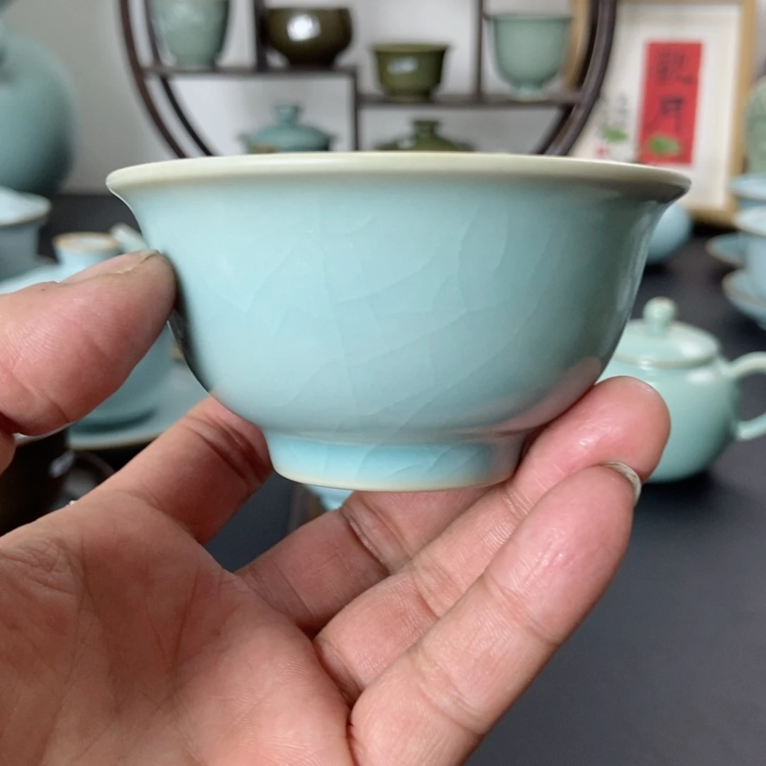 一级品仿古釉压手杯