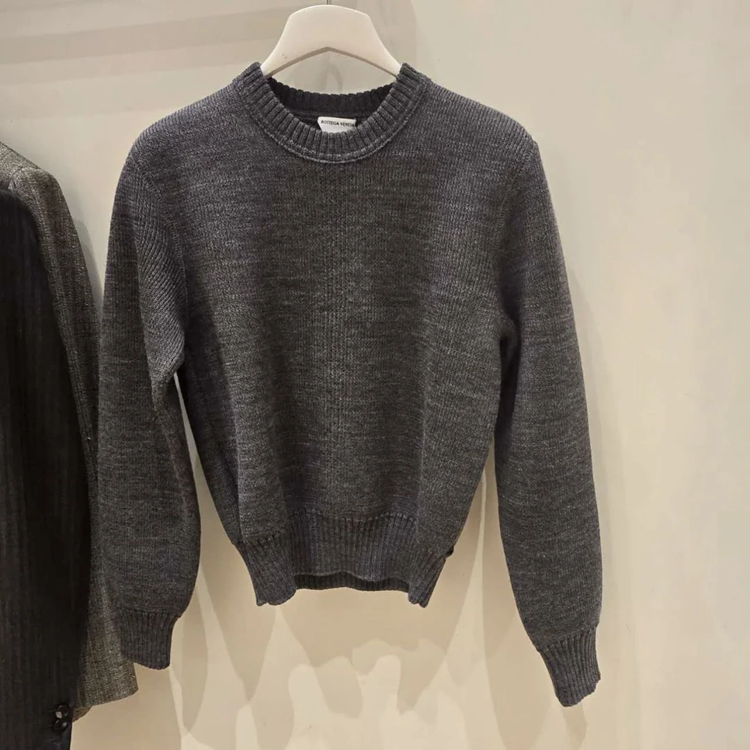 全新未使用 BOTTEGA VENETA/葆蝶家 女士纯羊毛灰色针织