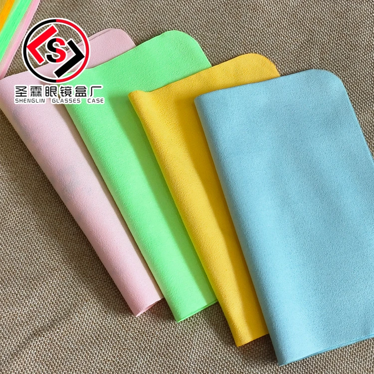 一盒起不印字现货海岛丝眼镜布超细柔软鹿皮眼镜布麂皮绒100张/盒