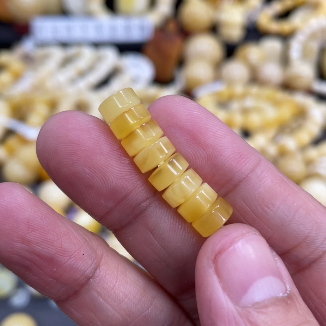 琥珀珠宝奇石未镶嵌7.5mm（8片）