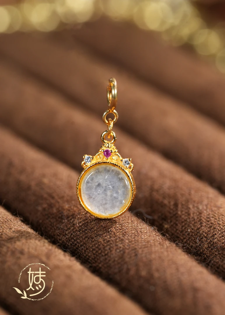 【婧婧精选】臻品 · 缅料A货翡翠高冰圆牌提溜9mm左右  多样性发