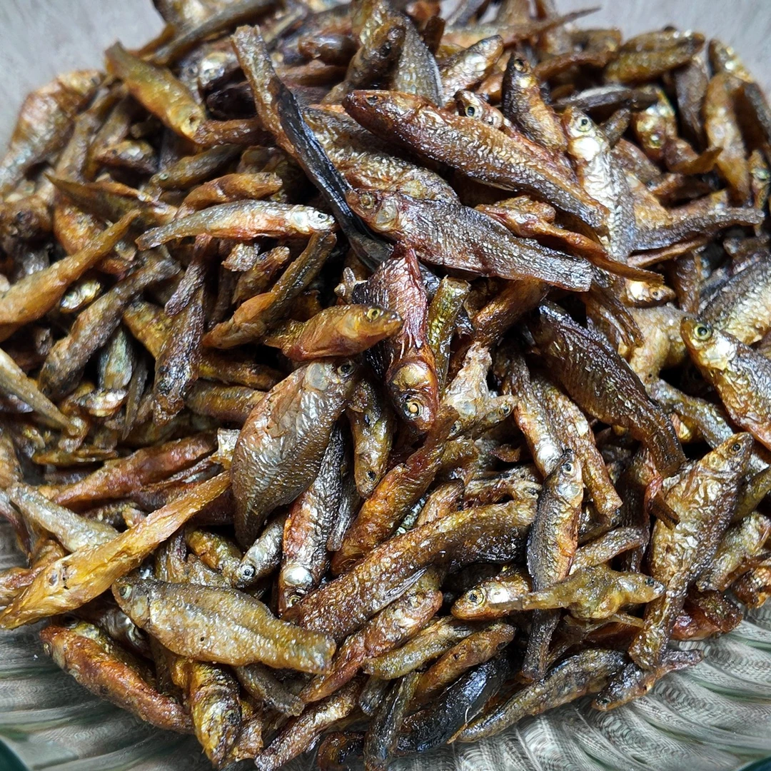 湖南特产农家自制烟熏干鱼仔