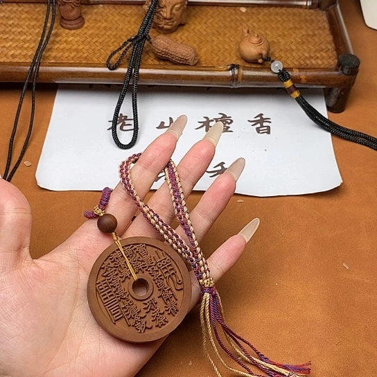 檀香木手串/手链山鬼花钱