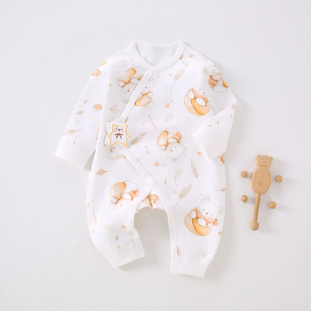 【四季】新生儿纯棉连体衣初生婴儿春秋衣服