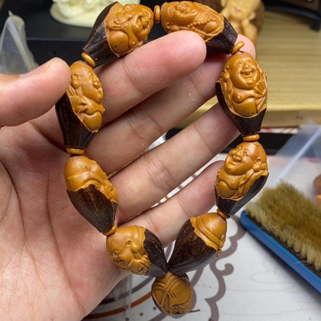 橄榄核手串/手链橄榄核雕刻工艺宇
