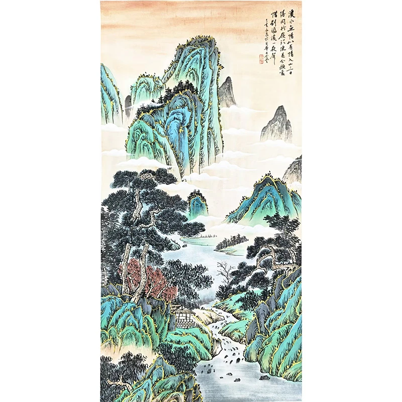 勾金山水画 94岁寇永泉老师作品