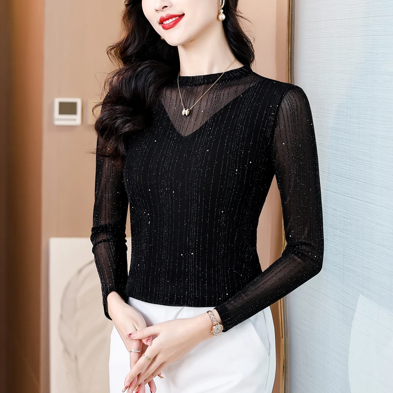 【马老师专属】新款纯色打底衫女气质显瘦法式小衫洋气温柔风上衣