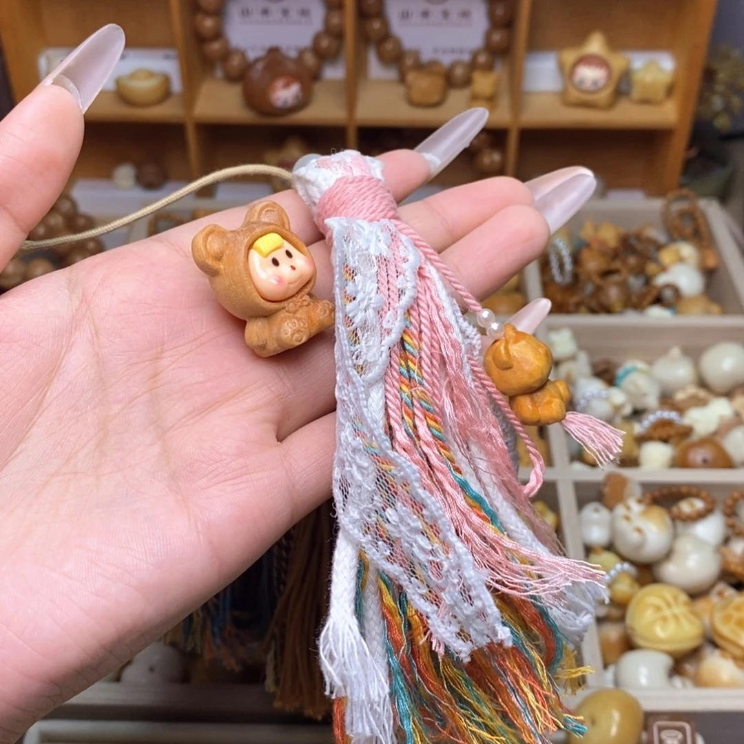猴头核桃手串多妹粉红泡泡