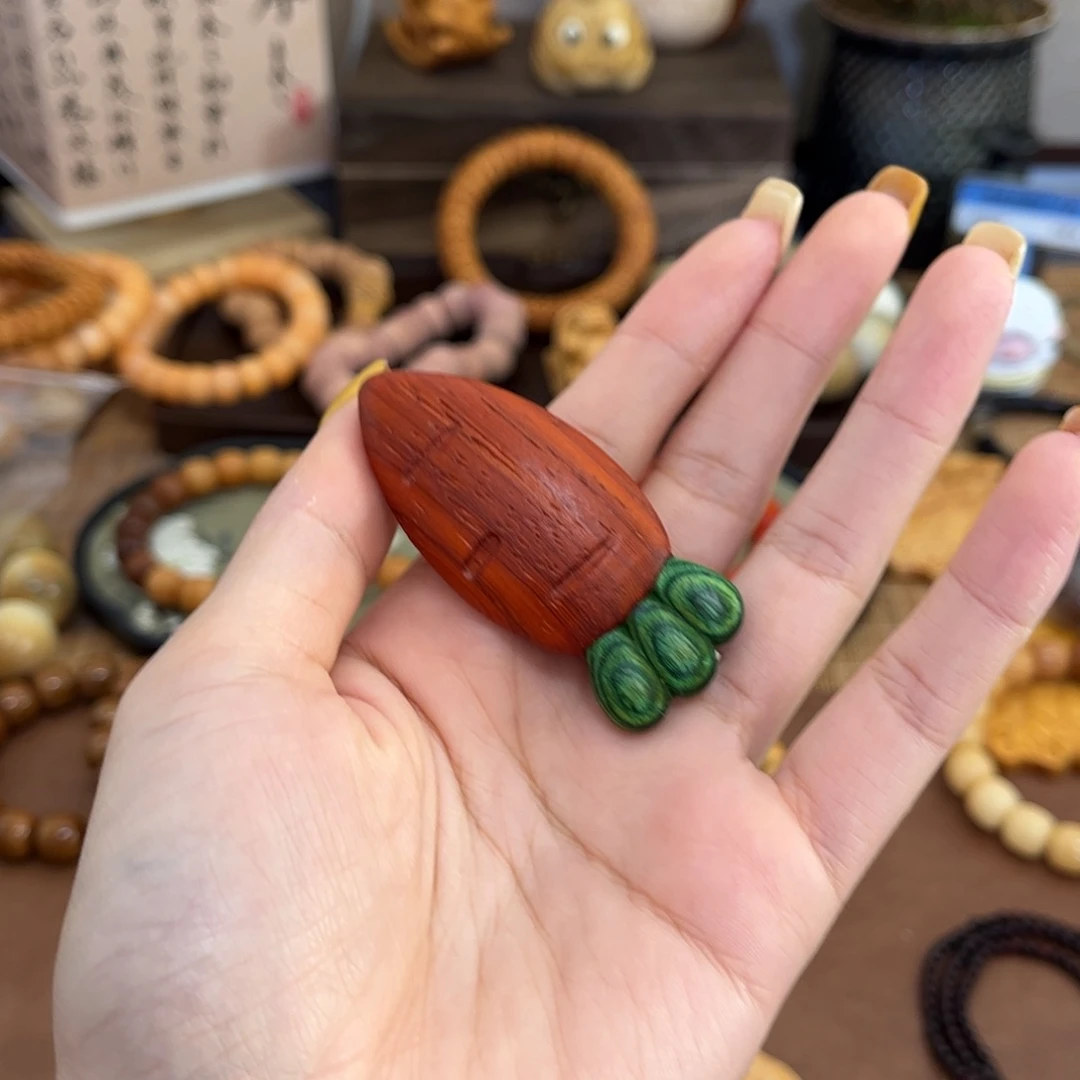 染料紫檀（血檀）其他胡萝卜发夹