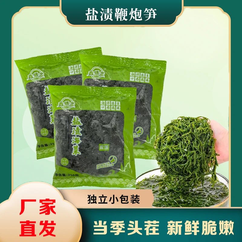 【鑫概念】支持试吃！盐渍鞭炮笋凉拌火锅马尾藻长寿菜独立包装