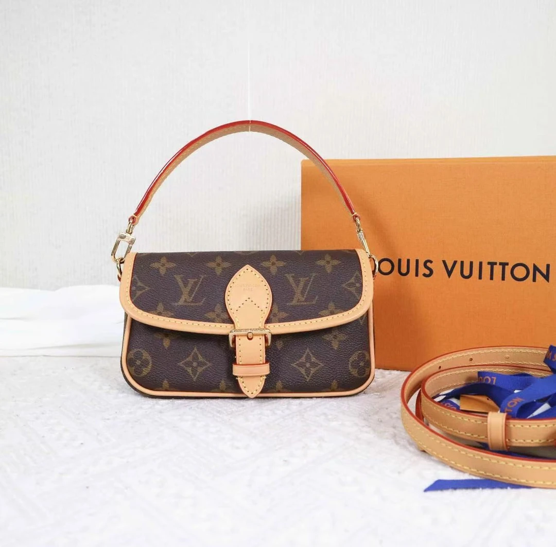 99新 LouisVuitton/路易威登 法棍nano 老花 /优品