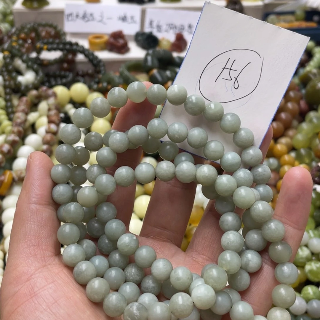 蛇纹石玉手链未镶嵌