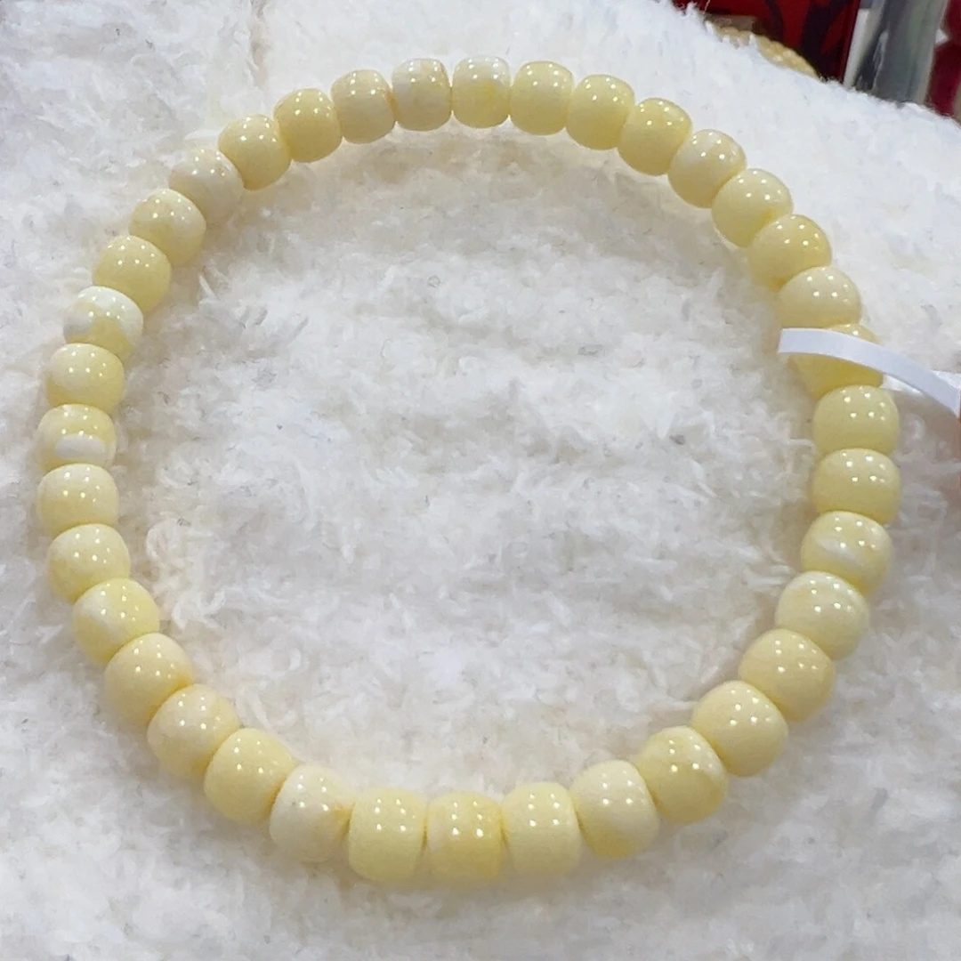 蜜蜡手链未镶嵌6m奶豆子福利手串