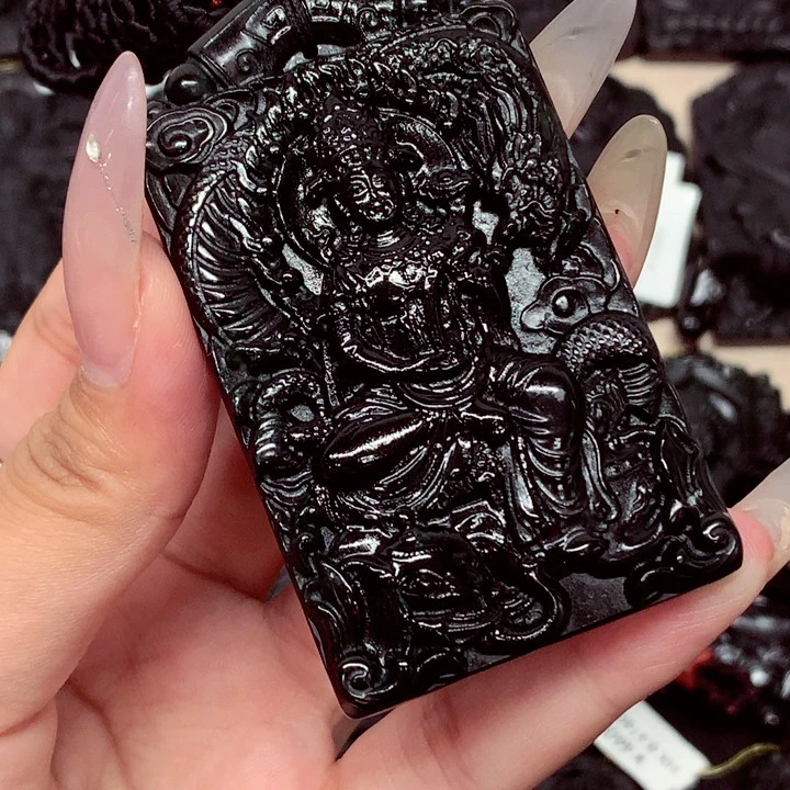 天然a货钢琴黑挂件