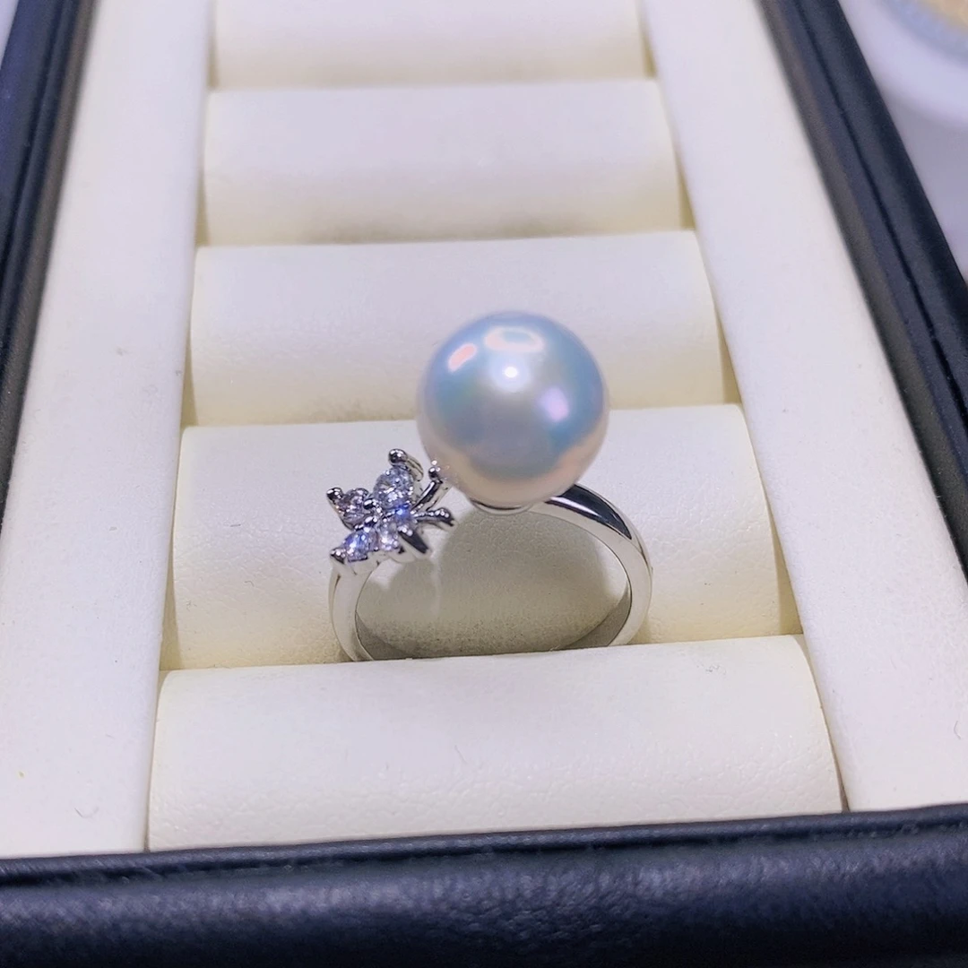 淡水珍珠戒指合金