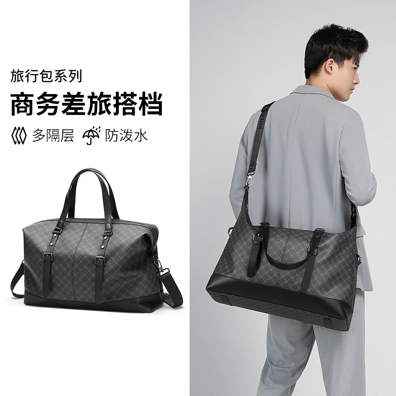 POLO手提行李包男士外出旅行包大容量商务出差行李包运动健身包