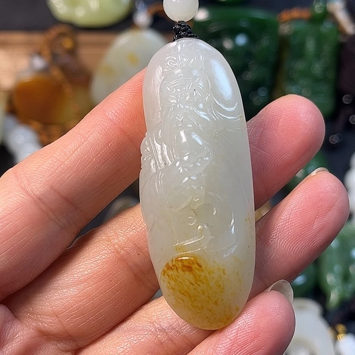 和田玉未镶嵌挂件