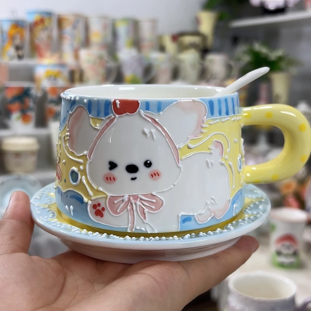 手绘高温釉下彩陶瓷