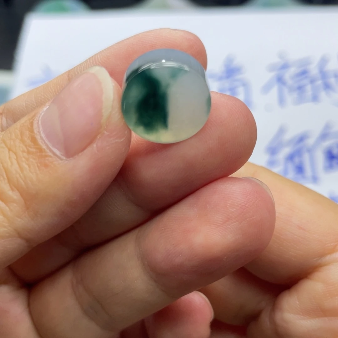 未镶嵌定制翡翠天然翡翠冰蓝平安扣