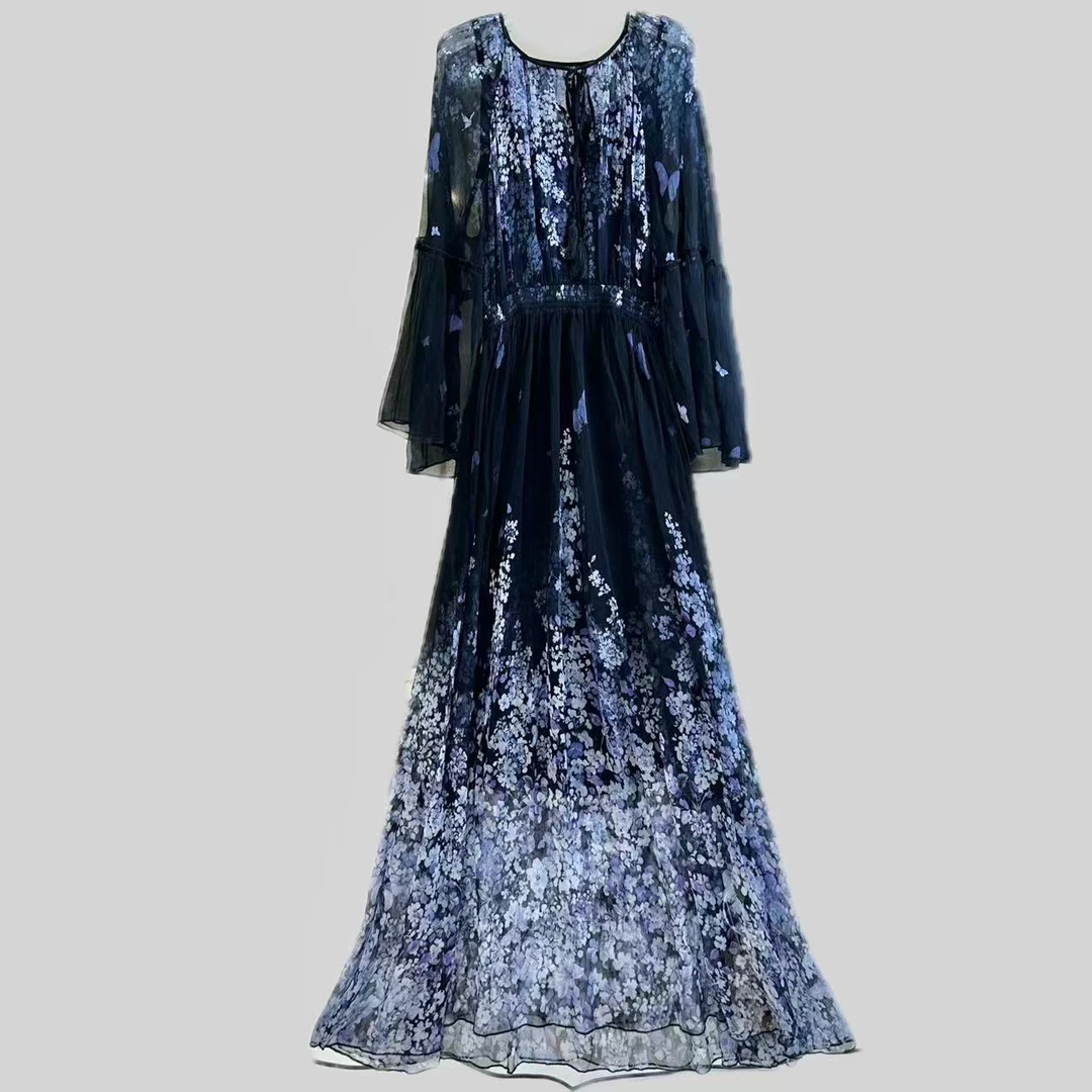 【2024-禾枫原创】重磅100桑蚕丝连衣裙YR24D286