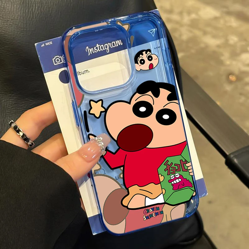 鳄鱼饼干小新适用iPhone16苹果14_15PROMAX软胶13手机壳12防摔11X