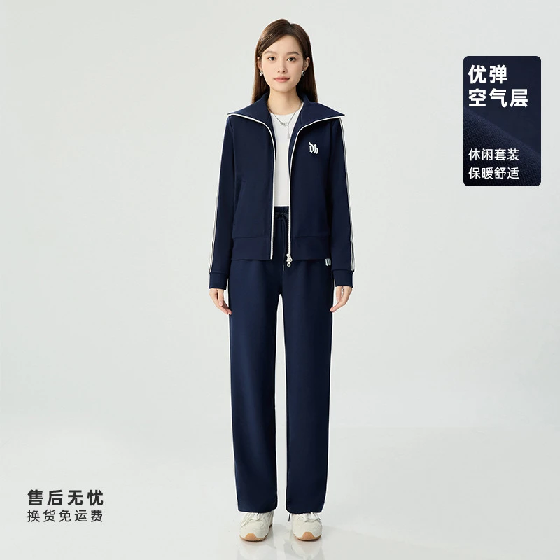 DEEP BREATH深呼吸女装新款休闲外套卫裤套装女A401322-A100430