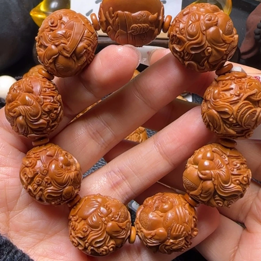 【闪购商品】橄榄核吊坠祥云财神