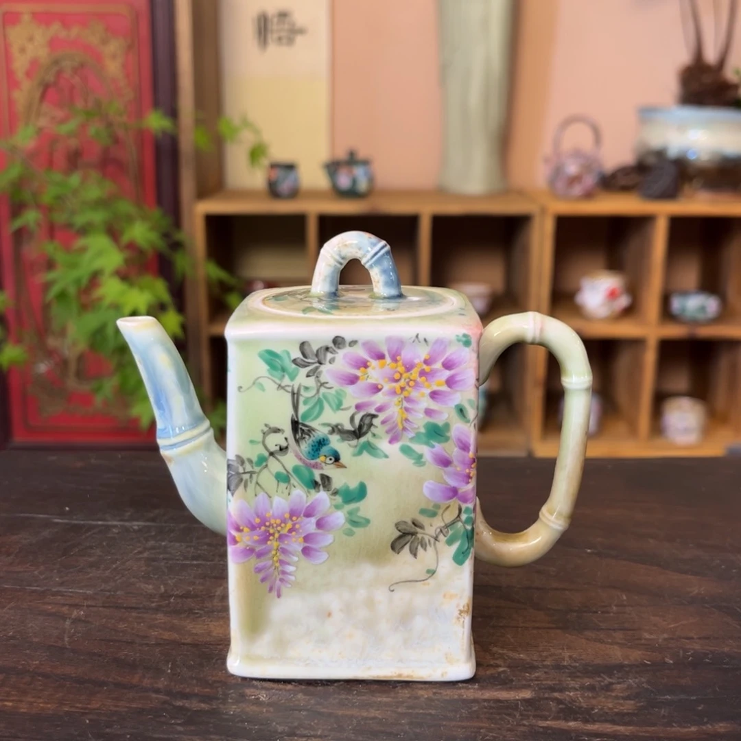 杯柴烧手工手绘陶瓷