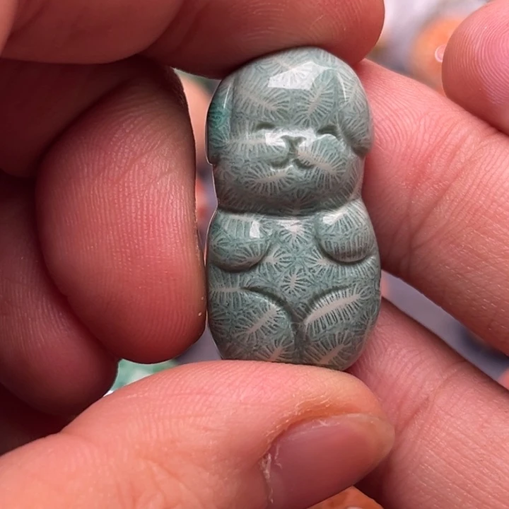 玛瑙/玉髓未镶嵌吊坠硅化玉