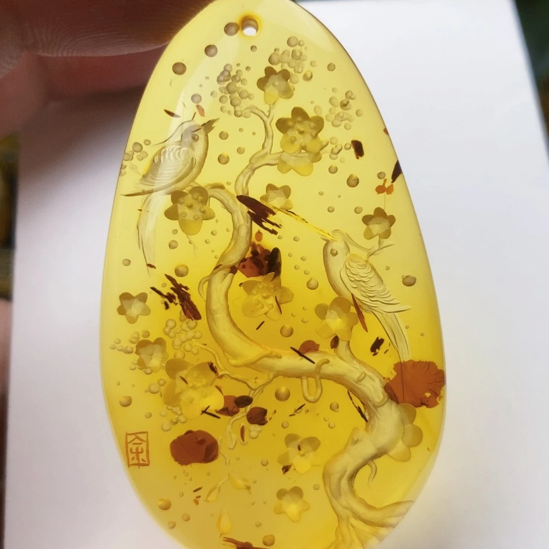 【闪购商品】金珀吊坠(不含链)未镶嵌