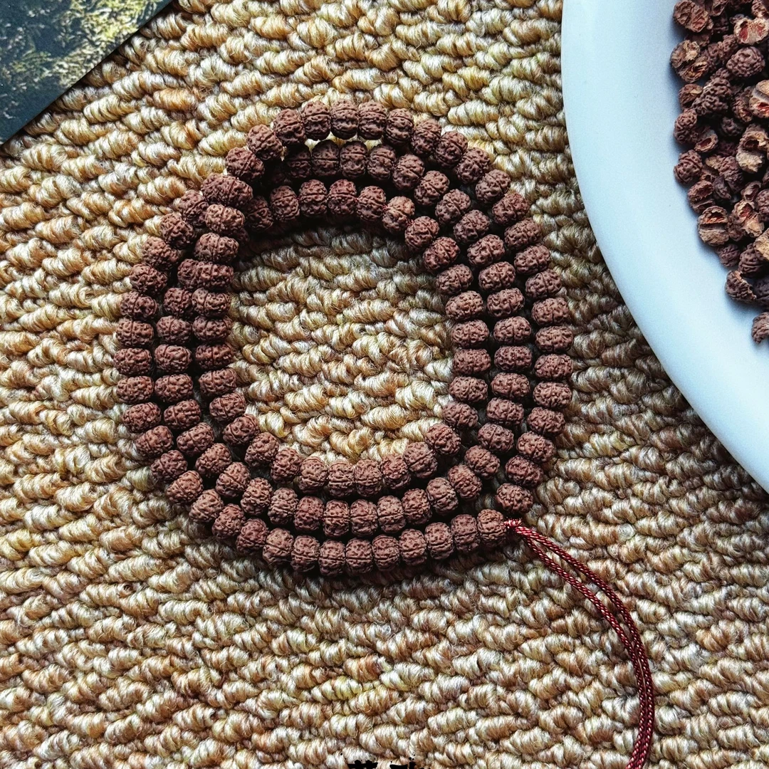 莲致平细108【头货级】原生态脖挂小金刚菩提子