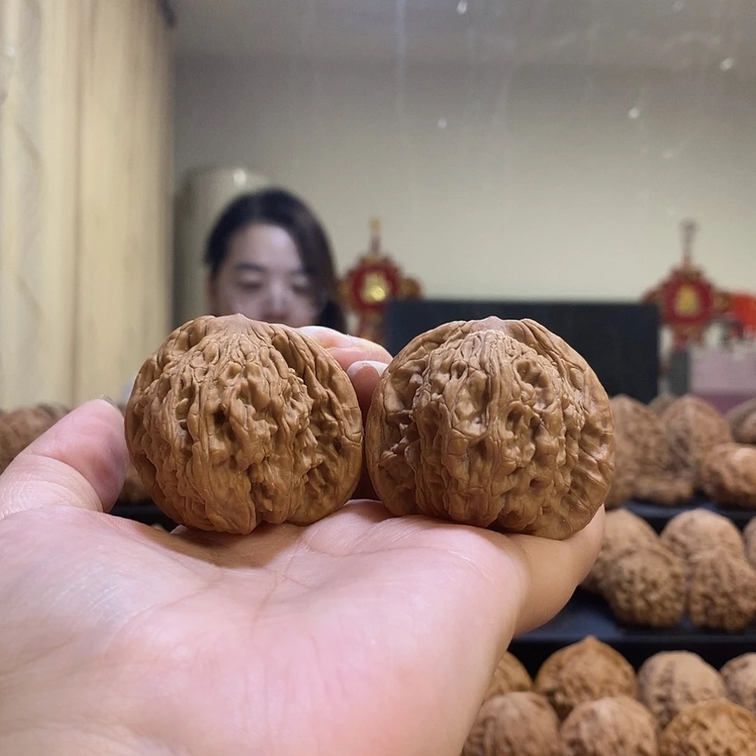 把件文玩核桃43➕练手对狮虎兽