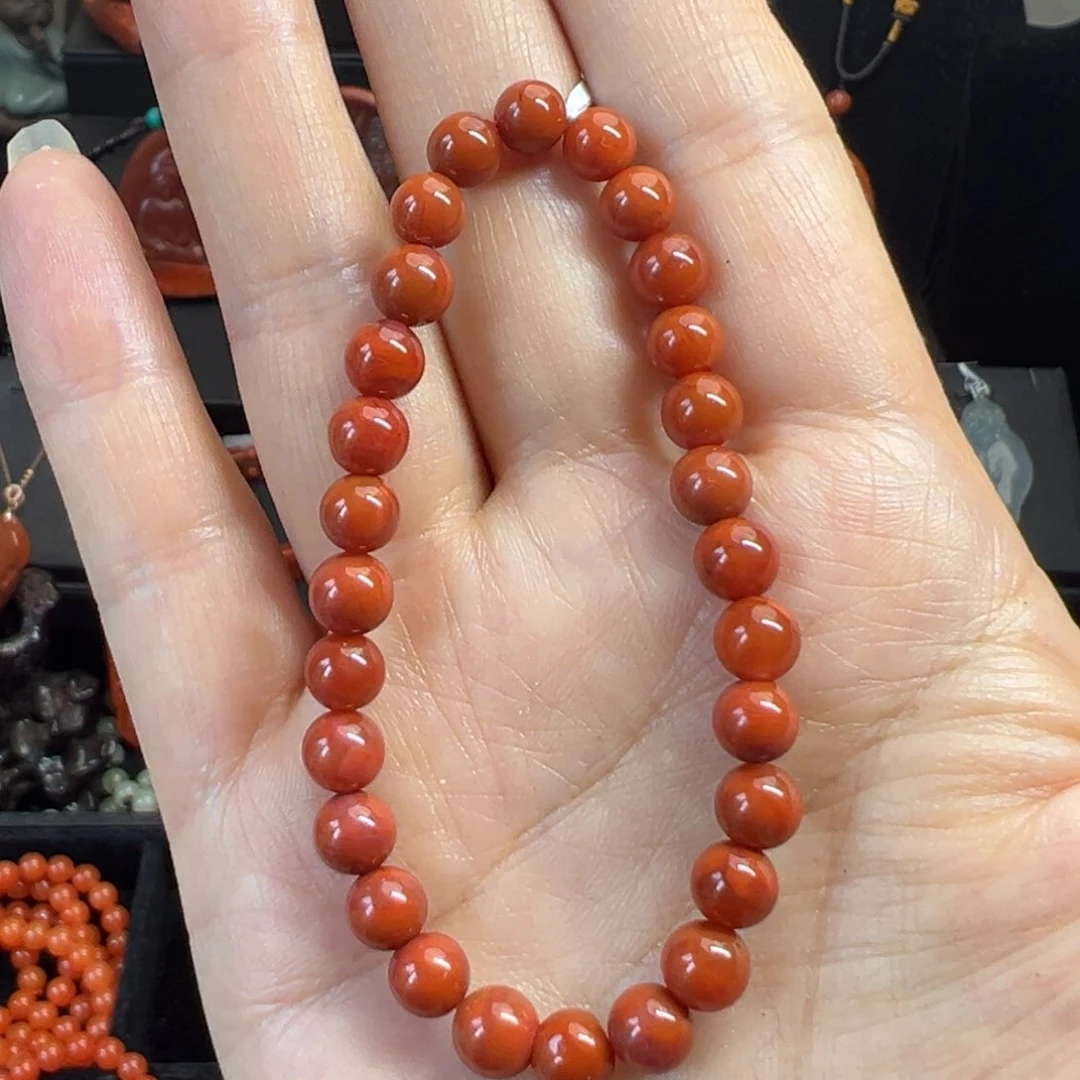手串未镶嵌南红玛瑙