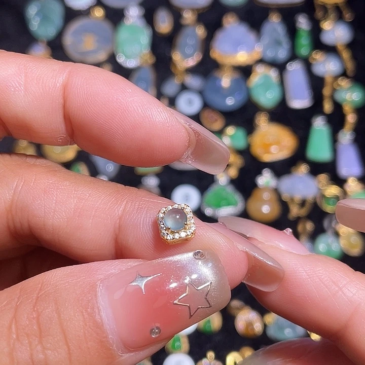 翡翠银S925镶嵌颈饰