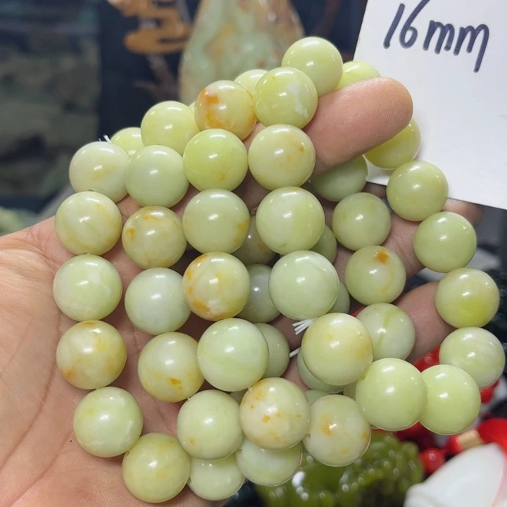 蛇纹石玉手串未镶嵌