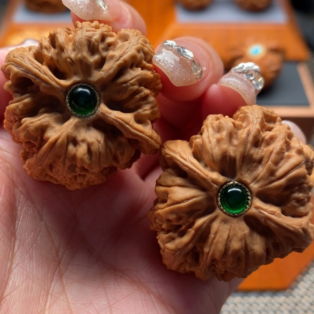 文玩核桃把件37尺寸粗筋