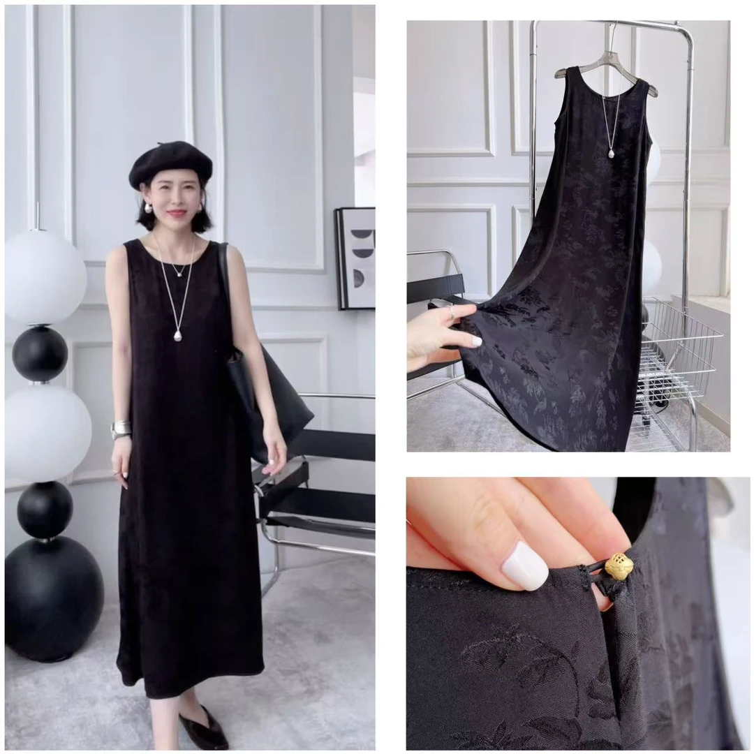 MEIPEI 【纸片裙】人丝提花连衣裙24011157/25071102/25061102