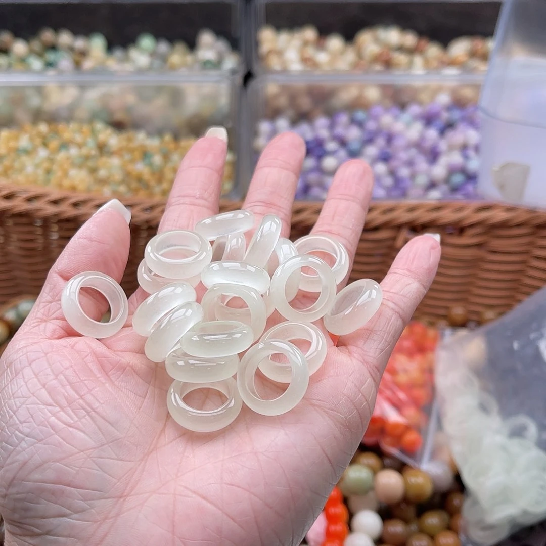 白玉菩提吊坠Q/12mm/5+1颗