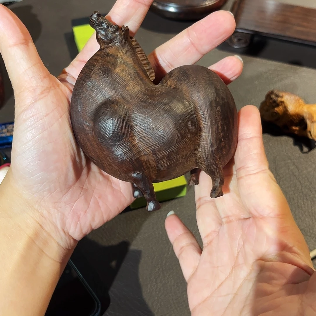 大***哥大红酸枝唐马纯手工制作雕刻把件