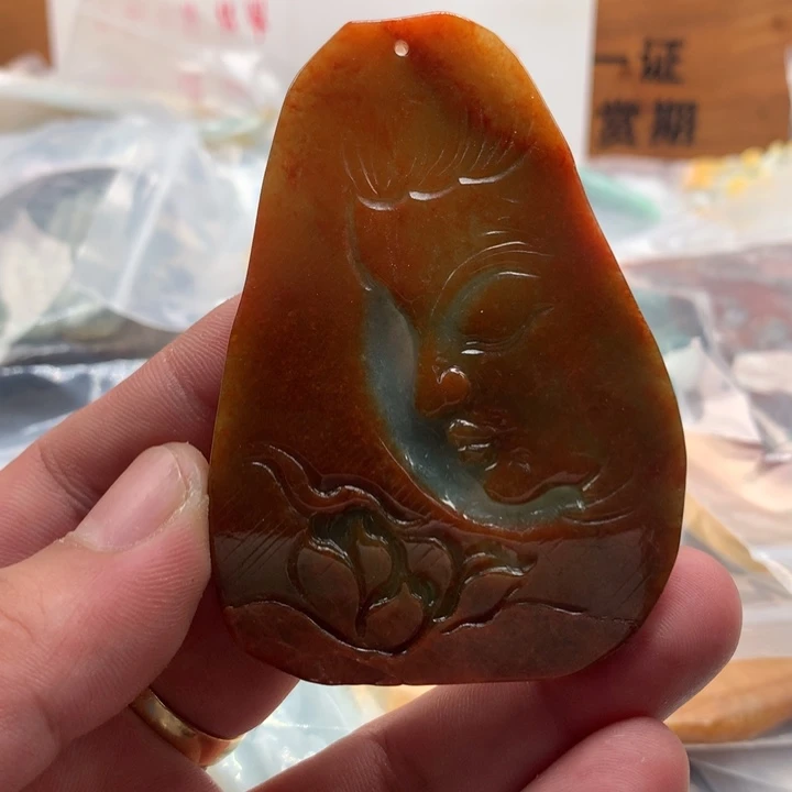 医***术翡翠未镶嵌颈饰保真天然a货翡翠