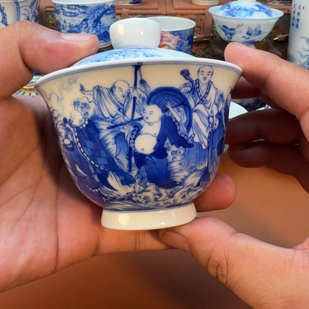 终***侠杯子景德镇全手工手绘陶瓷