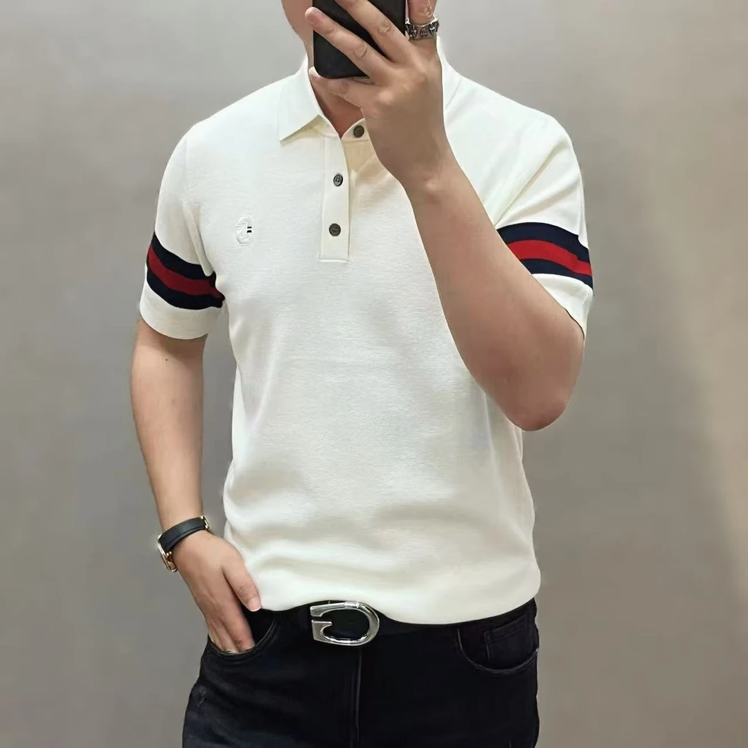 新款高端男士短袖时尚休闲简约Polo衫2570