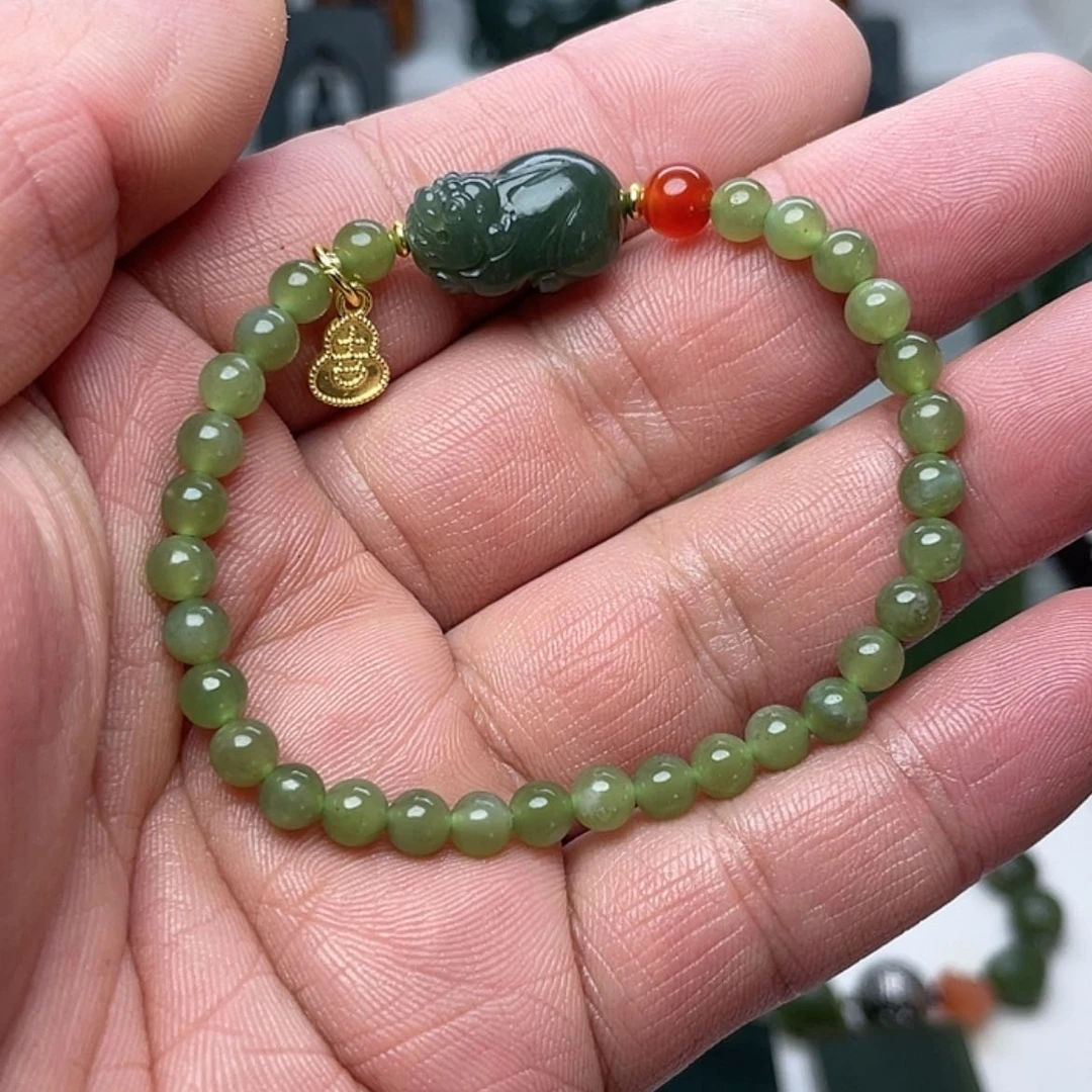 【闪购商品】未镶嵌手链和田玉（糖玉）